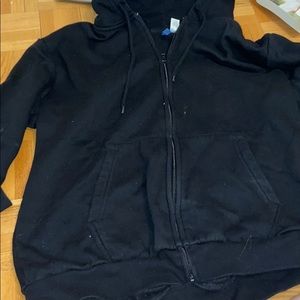 Black zip up hoodie from H&M